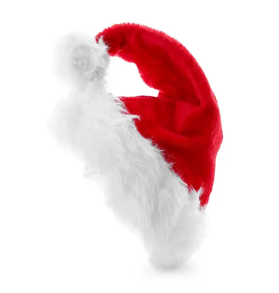 Santa Hat White Background — Stock Photo, Image