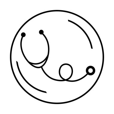 Beyaz arka planda tıbbi steteskop