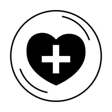 beyaz arkaplanda çapraz kalp