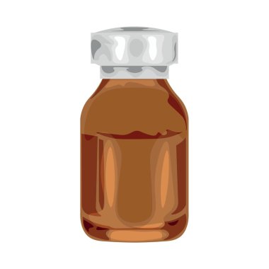 Ampul beyaz zemin üzerine tıp