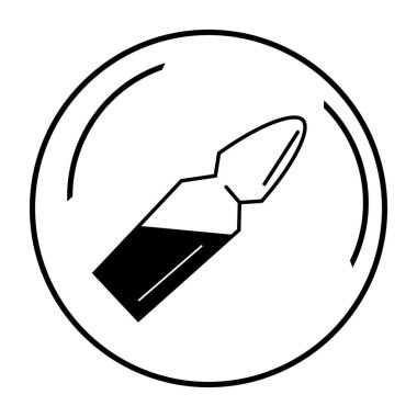 Beyaz arkaplanda ilaç bulunan ampul