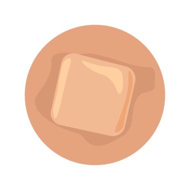 Beyaz arkaplanda tıbbi yama