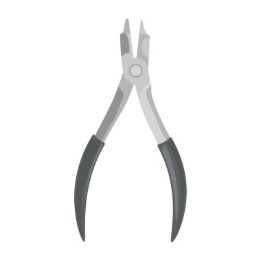 Beyaz arkaplanda diş pensi