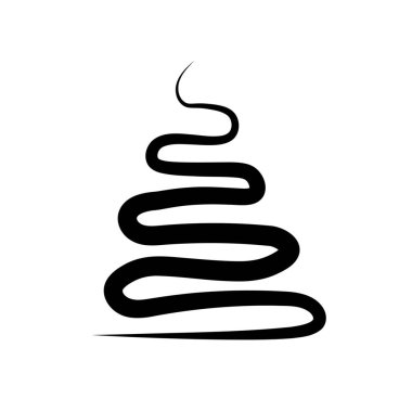 Beyaz arkaplanda Noel ağacı