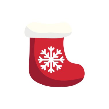 Beyaz arka planda Noel çorapları