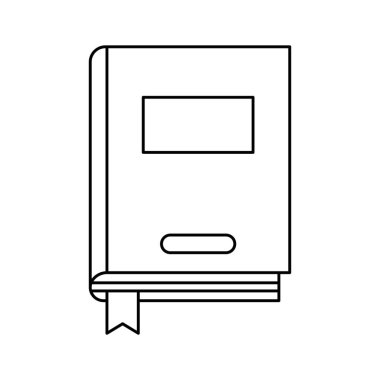 Beyaz arkaplan üzerine sert kapak kitabı