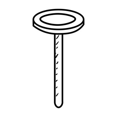Kekleri beyaz arkaplanda süslemek için çiçek tırnağı