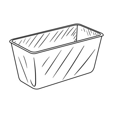 Beyaz arkaplandaki ekmek tepsisi