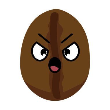 Beyaz arka planda tahriş olmuş kahve çekirdeği.