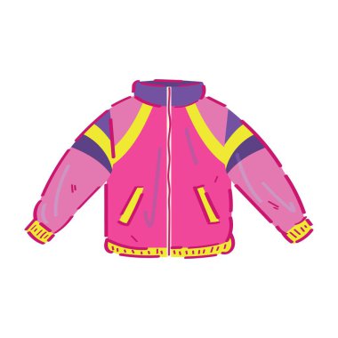 Beyaz arka planda şık spor ceket