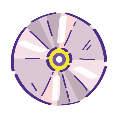 beyaz arkaplandaki sıkıştırma diski