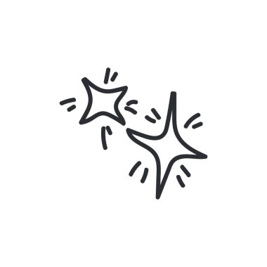 Beyaz arkaplanda çizilen yıldızlar 