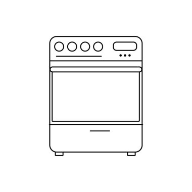 Beyaz arkaplanda aralık pişirici