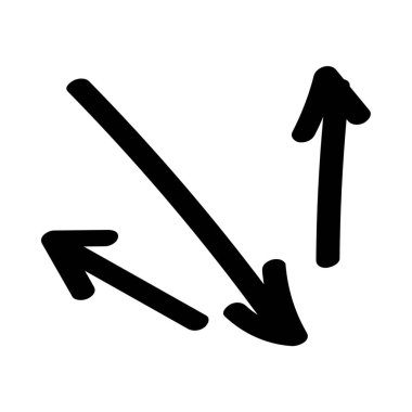 beyaz zemin üzerinde üç ok