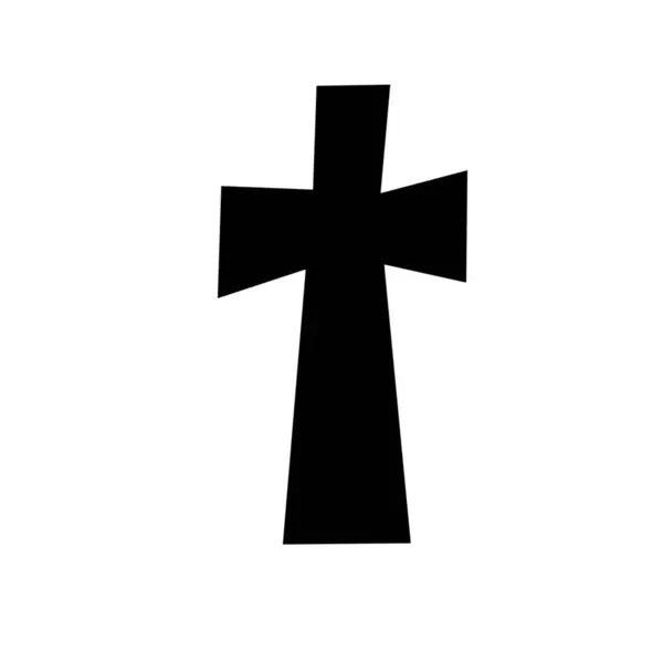 stock vector Black cross on white background