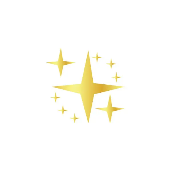 stock vector Many golden stars on white background 