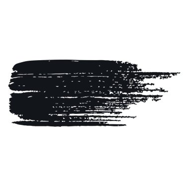 Beyaz arkaplanda siyah boya darbesi