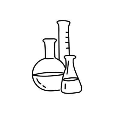 Beyaz arkaplanda laboratuvar camları