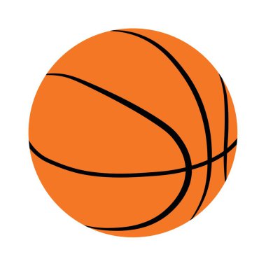 Beyaz arka planda basketbol oynamak için top