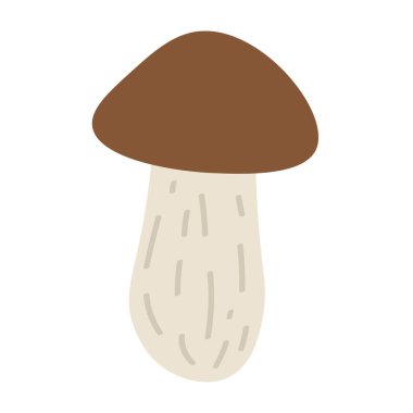 Beyaz arka planda büyük mantar