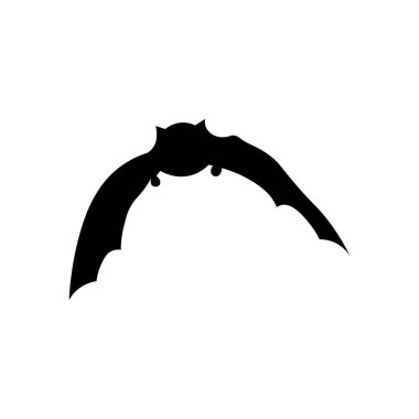 Beyaz arka planda ürkütücü yarasa