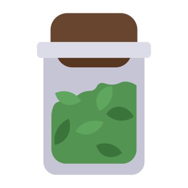 Beyaz arka planda bitkisel iksir ile şişe