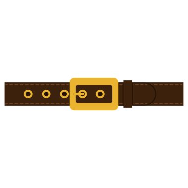 Beyaz arka planda Noel Baba 'nın kemeri