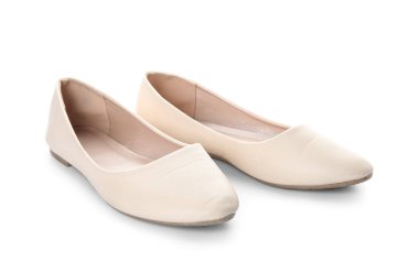 Beyaz arkaplanda gösterişli bale daireleri