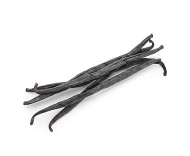 Aromatik vanilya beyaz arka plan üzerinde sopa