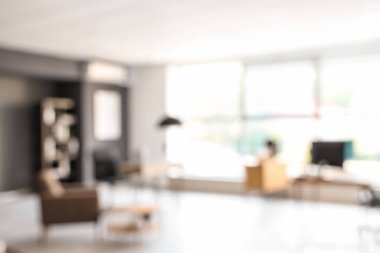 İş yeri ve modern ofis görüşü bulanık