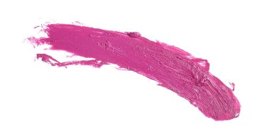 Beyaz arkaplanda parlak ruj örneği