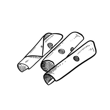 Beyaz arka planda Emmentaler peyniri dilimleri