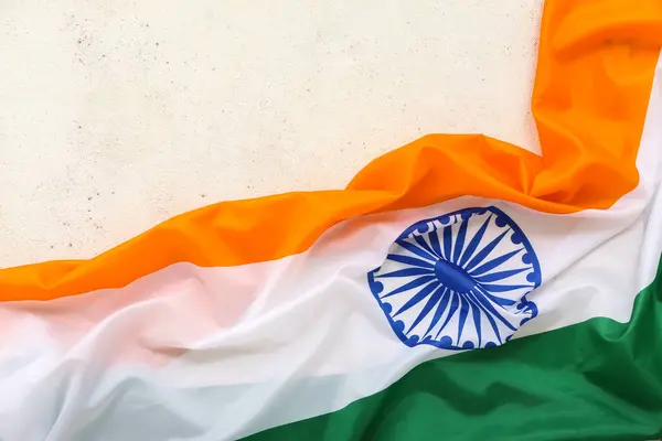 National flag of India on light background