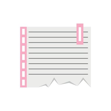 Beyaz arkaplanda boş kağıt sayfası