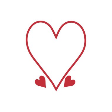 Beyaz arka planda kalpler çizilmiş. Sevgililer Günü kutlaması