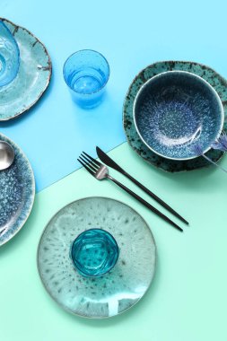 Renk arkaplan üzerinde güzel tablo ayarı