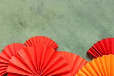 Chinese symbols on grey grunge background. New Year celebration