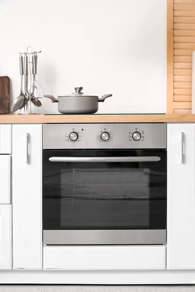 Built-in electric oven in modern kitchen