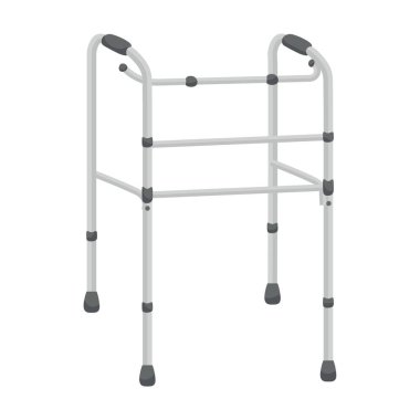 Beyaz arka planda yürüyüş çerçevesi