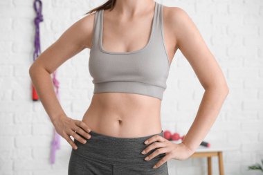 Vücut pozitifliği, beden eğitimi, yakın çekim.