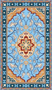 Geleneksel İran halısı, üst görünüm