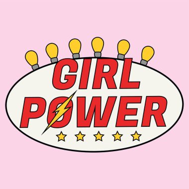 Pembe arkaplanda Metin Kız Yetkisi