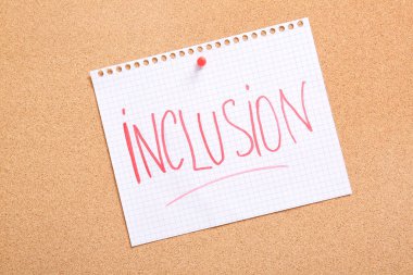 Kelime INCLUSION üzerinde pin tahtası