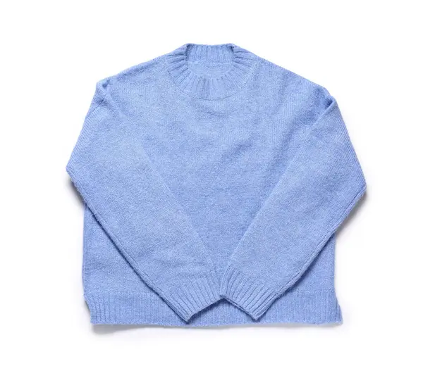 beyaz arka planda izole şık kazak