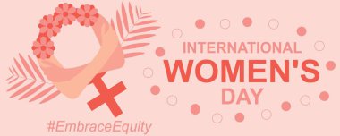 Uluslararası Kadınlar Günü için bayram afişi