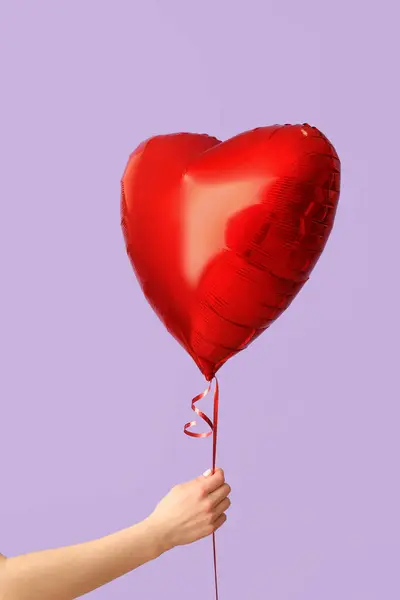 배경에 심장의 모양으로 풍선을 발렌타인 — 스톡 사진