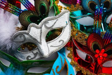 Arka plan olarak güzel karnaval maskeleri