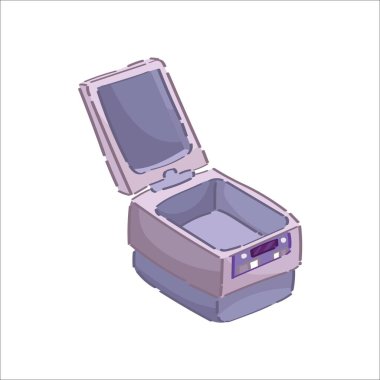 Beyaz arkaplanda çivi araçları sterilizatörü