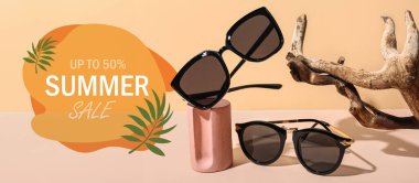 Şık güneş gözlükleriyle Yaz Satışı afişi
