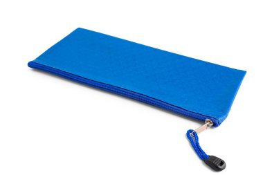 Mavi Kalem dava beyaz arka plan üzerinde